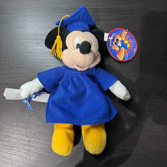 Disney Other - Walt Disney World Bean Bag Plush 2002 Grad Nite Mickey Mouse NWT